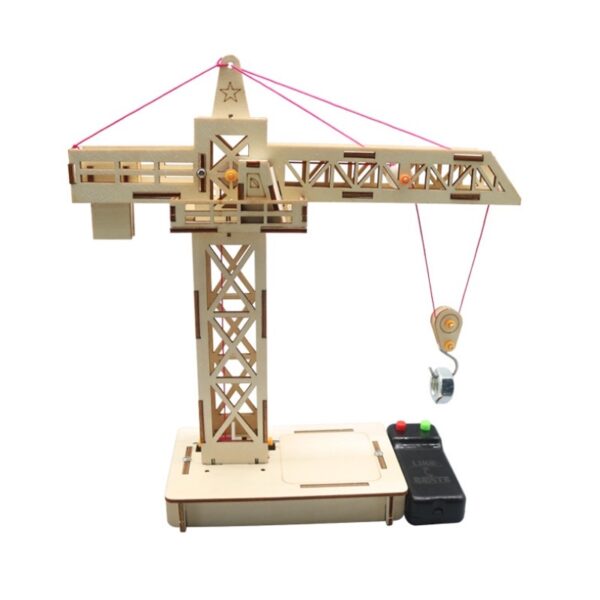 Wooden Remote Control Tower Crane Lifting Crane Diy Models & Building Toy Science &Education Model Toy For Children Gift Toy