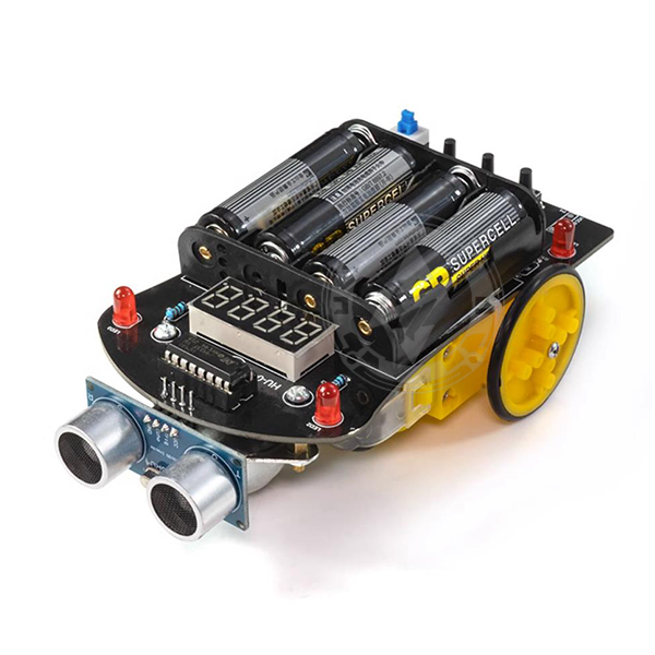 ultrasonic obstacle avoidance car tracking robot programming DIY car kit