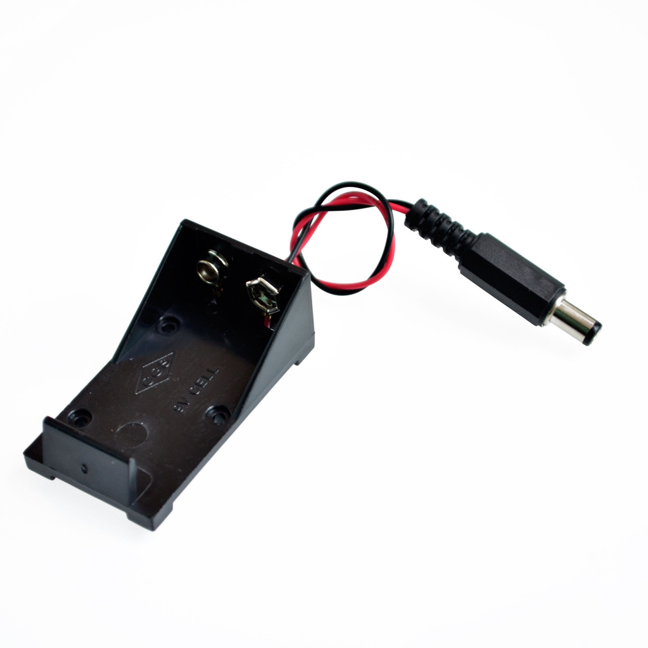 9V Battery Holder with DC Port