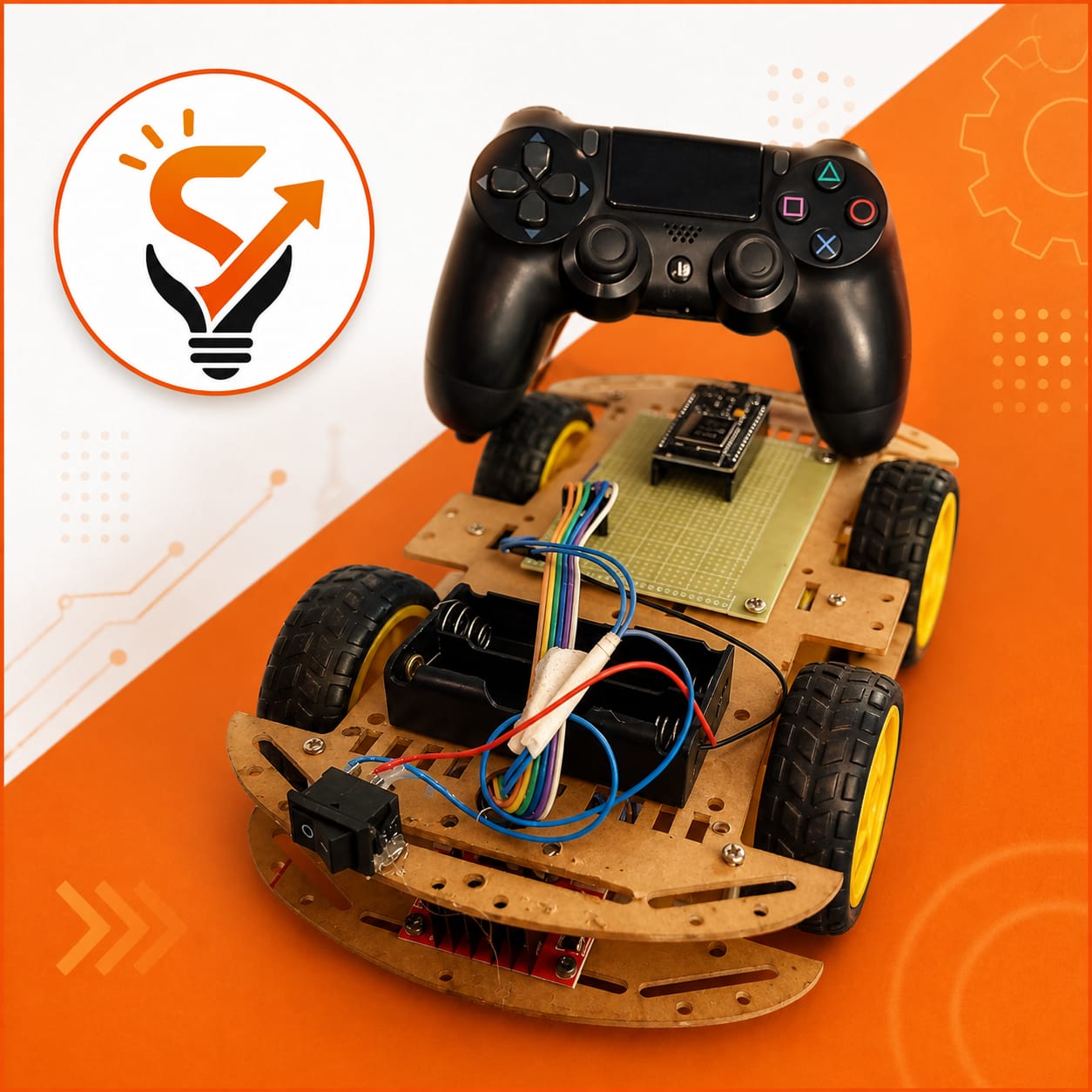 Customized robot kit esp32 remote controlled