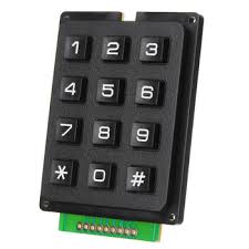 4x3 Matrix (Black) Hard Keypad Module here in kenya